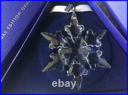 2020 Swarovski Crystal Snowflake Star Annual Ornament Box, Sleeve & Booklet
