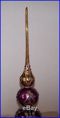 23 Vintage Christmas Swarovski Crystals Topper Stand Ornament Jay Strongwater