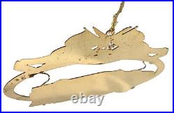 24 K Gold Christmas Ornament 2001 Pentagon Crystal Chandeliers Rare Vtg