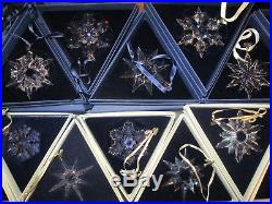 26+3 Swarovski Crystal Snowflake Annual Large Christmas Ornament Years 1991-2016