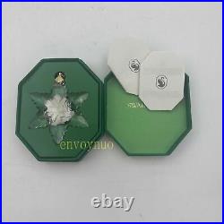 2pcs Christmas Gift Ornament Snowflake Crystal 2024 Annual Edition US Stock