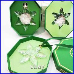 2pcs Snowflake Swarovski Crystal 2024 Edition Christmas Ornament 5661079