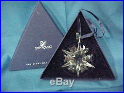 (3) SWAROVSKI CRYSTAL LIMITED ED. CHRISTMAS ORNAMENT BOXED, 1999, 2002, 2004