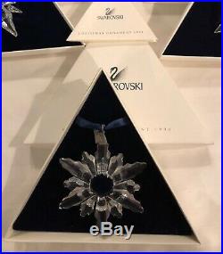 3 Swarovski Crystal Annual Christmas Ornaments 1998 2000 And 2001