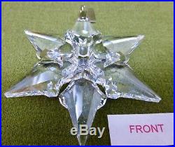 #4 SWAROVSKI Crystal CHRISTMAS ORNAMENT 2000 Snowflake Original Boxes + COA