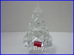$420 Baccarat Crystal Noel Megeve Fir Christmas 5 Tree MINT IN BOX