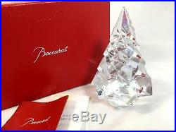 $420 Baccarat Crystal Noel Megeve Fir Christmas 5 Tree MINT IN BOX 2809174