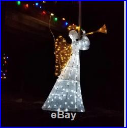 5' Christmas Crystal Lighted Angel Outdoor Yard Decoration Display LED Lighting