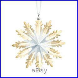 5464857 Winter Star Ornament Gold Snowflake 2019 Christmas Swarovski Crystal