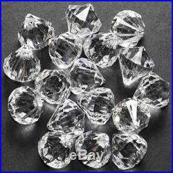 60 Small Faux Crystal Drops Hanging Christmas Tree Ornaments Vase Decorations