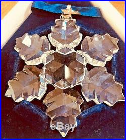 7 Swarovski Crystal Christmas Snowflake Ornaments 1995,1996,1997,1998.2003,2005