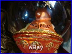 7 Waterford Crystal Christmas Ornaments Angels SIGNED Snowglobe RARE #180/3000