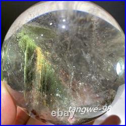 80mm Natural Green Ghost Phantom Crystal Quartz Sphere Quartz Crystal Decoration