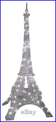 82 Eiffel Tower Sparkle Crystal Lighted Outdoor Christmas Decoration Display