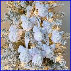 9 Christmas tree light pink ornament angel bauble crystal decoration mother gift