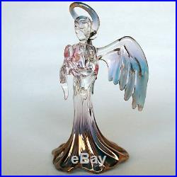 Angel Christmas Ornament Hand Blown Glass Figurine