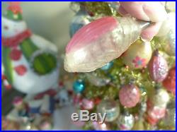 Antique Germany Hand Painted Embossed Glass Xmas BEETLE Ornament Feather Tree