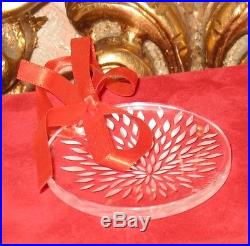 Auth New Gift Box LALIQUE Christmas ornament pendant crystal glass Noel Signed
