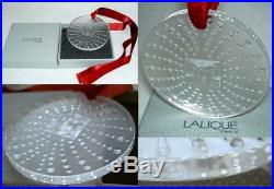 Authentic LALIQUE Masque de Femme Christmas Crystal Ornament 2011 Brand New Box
