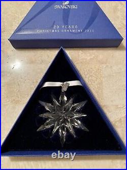Authentic Swarovski Christmas Ornament Snowflake 2011 New In Original Box