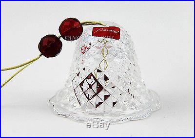 BACCARAT BELL CHRISTMAS ORNAMENT NOEL CRYSTAL SIGNED NEW BOXED & SEALED FRANCE