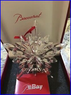 BACCARAT Courchevel Snowflake NOEL Christmas Ornament, New in Sealed Box