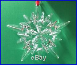BACCARAT Courchevel Snowflake NOEL Christmas Ornament, New in Sealed Box