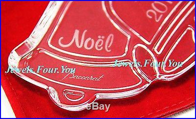 BACCARAT JINGLE BELLS CHRISTMAS ORNAMENT 2011 NOEL CRYSTAL SIGNED NEW BOXED