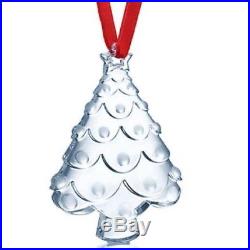 BNIB Tiffany & Co Crystal Christmas Tree Ornament Decoration With Box, Bag Pouch