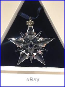 BRAND NEW 2001 Swarovski Crystal Annual Christmas Ornament Star Snowflake WithBox