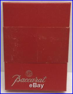Baccarat 1986 Crystal Christmas Ornament Original Box w Pouch