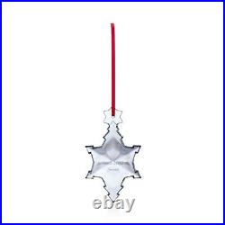 Baccarat 251201 Crystal 2017 Christmas Ornament Noel Clear Snowflake