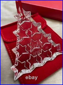 Baccarat Christmas Annual Crystal Ornament 2010 Christmas tree with Original Box