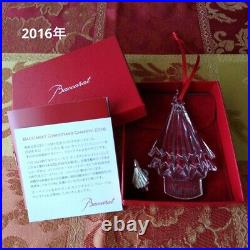 Baccarat Christmas Crystal Ornament 2015-2020 Set of 6 withbox Rare Unused