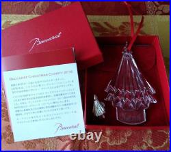 Baccarat Christmas Crystal Ornament Set 2015-2020 Set of 6 Unused Box