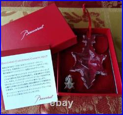 Baccarat Christmas Crystal Ornament Set 2015-2020 Set of 6 Unused Box