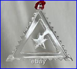 Baccarat Christmas Crystal Pyramid Ornament 88644