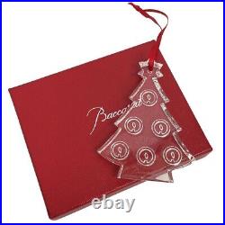 Baccarat Christmas Ornament Tree Crystal Glass Clear 2008 Noel Holiday Beautiful