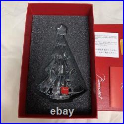 Baccarat Christmas Tree Crystal Ornament NOEL H14cm with Original Box UNUSED GC
