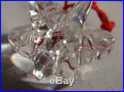 Baccarat Crystal 2 Pairs of Gorgeous Christmas Ornaments Great Condition