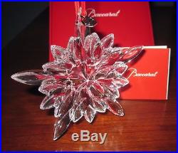 Baccarat Crystal 2013 Noel COURCHEVEL Christmas 4 Ornament New in Box 2804659
