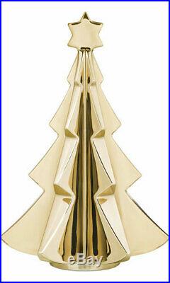 Baccarat Crystal 2017 Noel Fir Tree Gold NEW With RED BOX SET