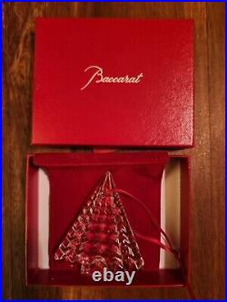 Baccarat Crystal 2022 Annual Dated Clear Eye 2022 Christmas Tree Ornament