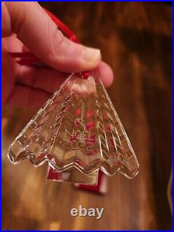Baccarat Crystal 2022 Annual Dated Clear Eye 2022 Christmas Tree Ornament