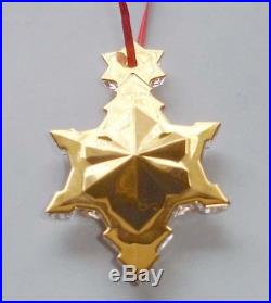 Baccarat Crystal 20K Gold Noel Christmas Ornament 2017 #2811538 New In Box