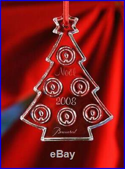 Baccarat Crystal Ornament MIB 67669 2008 Noel Christmas Tree