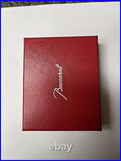 Baccarat Crystal Red Tree Ornament with Box 2004