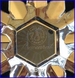 Baccarat Noel Gold SNOWFLAKE CHRISTMAS ORNAMENT French Crystal #2809184 4.5 New