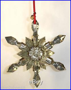 Baccarat Noel Gold Snowflake Christmas Ornament French Crystal 2809184 New