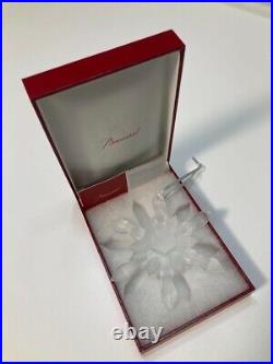 Baccarat ornament Crystal of snow Christmas crystal 9.5cm×11cm New Boxed